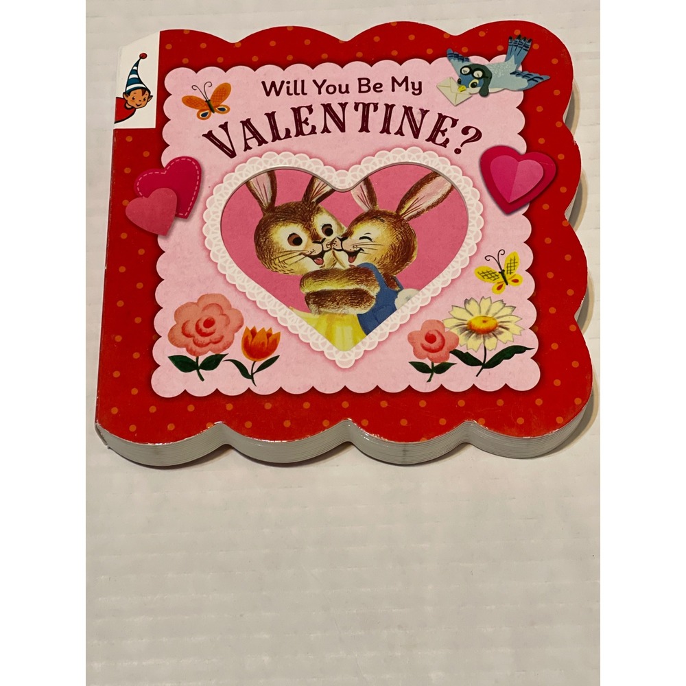 Cottage Door Press Board Book Kids 18m+ Red Paper Vintage Style Valentine Bunny